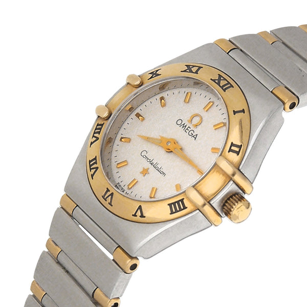 Reloj Omega para dama modelo Constellation vistas en oro amarillo 18 kilates.