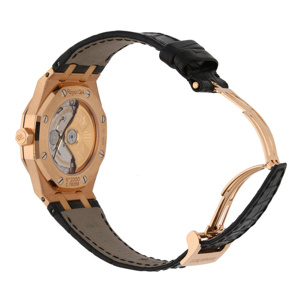 Reloj Audemars Piguet para caballero modelo Royal Oak caja en oro rosa 18 kilates.