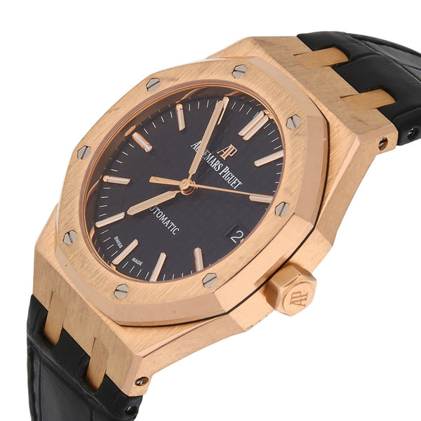 Reloj Audemars Piguet para caballero modelo Royal Oak caja en oro rosa 18 kilates.