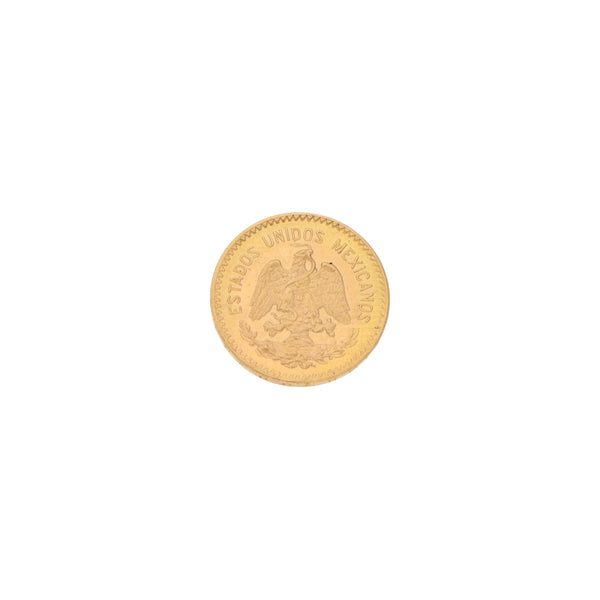 Moneda de diez pesos oro mexicano 21.6 kilates.