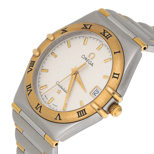 Reloj Omega para caballero modelo Constellation con vistas en oro amarillo 18 kilates.