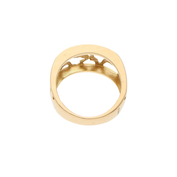 Anillo calado en oro amarillo 18 kilates.