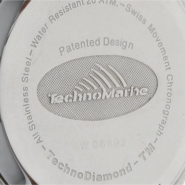 Reloj Technomarine para dama caja acero inoxidable correa piel.