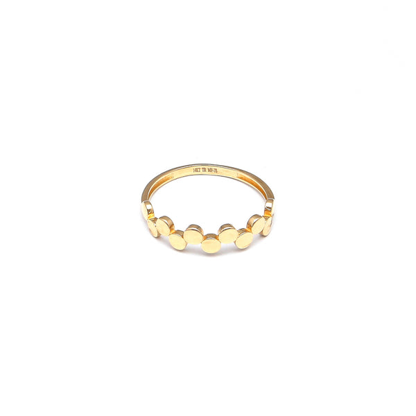 Anillo diseño especial en oro amarillo 14 kilates.