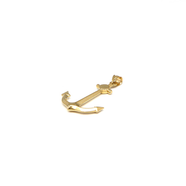 Dije diseño especial motivo ancla en oro amarillo 14 kilates.