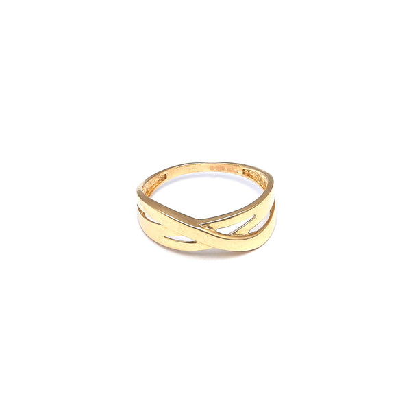 Anillo calado en oro amarillo 14 kilates.