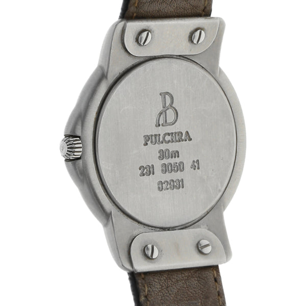 Reloj Bertolucci para dama caja acero inoxidable correa piel.