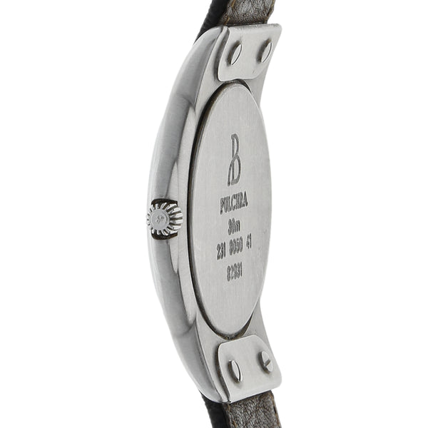 Reloj Bertolucci para dama caja acero inoxidable correa piel.