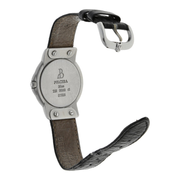 Reloj Bertolucci para dama caja acero inoxidable correa piel.