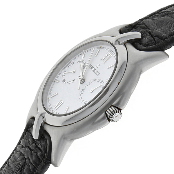 Reloj Bertolucci para dama caja acero inoxidable correa piel.