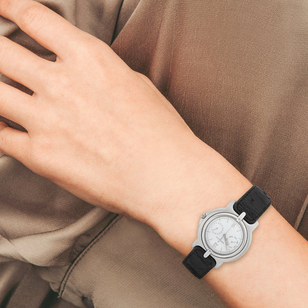 Reloj Bertolucci para dama caja acero inoxidable correa piel.