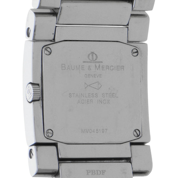 Reloj Baume & Mercier para dama en acero inoxidable.