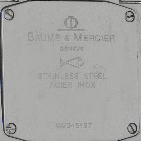 Reloj Baume & Mercier para dama en acero inoxidable.