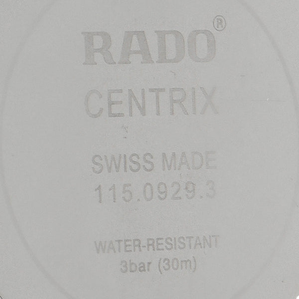 Reloj Rado para caballero modelo Centrix.