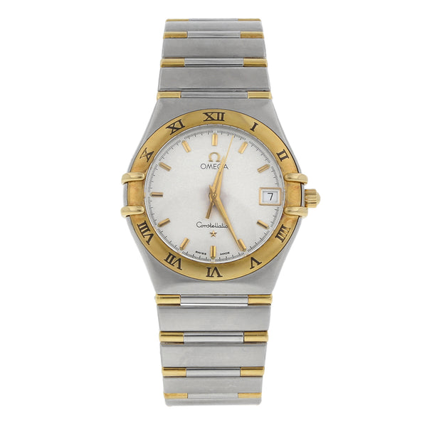 Reloj Omega para caballero modelo Constellation vistas en oro amarillo 18 kilates.