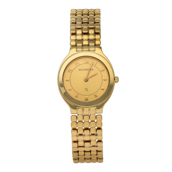 Reloj Bucherer para dama en oro amarillo 18 kilates.