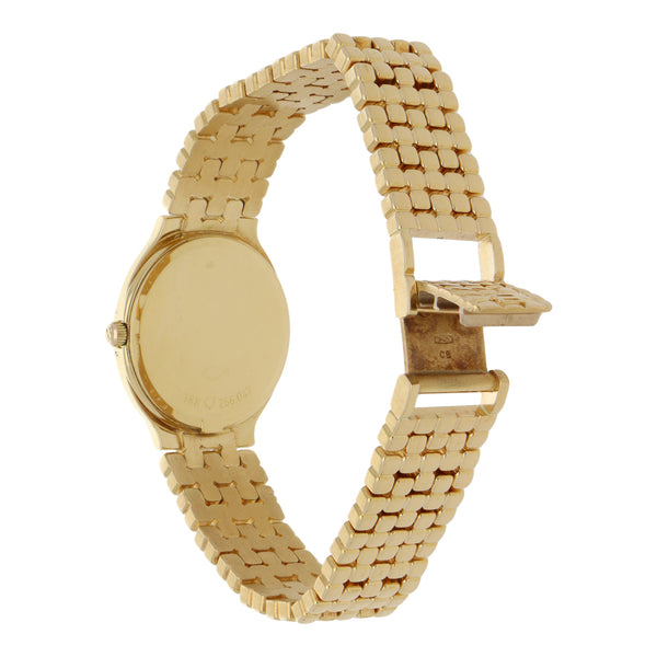 Reloj Bucherer para dama en oro amarillo 18 kilates.