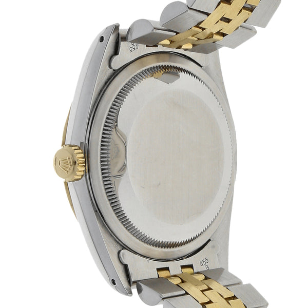 Reloj Rolex para caballero modelo Oyster Perpetual DateJust vistas en oro amarillo 18 kilates.