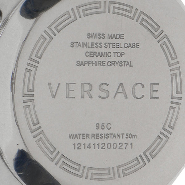 Reloj Versace para caballero/unisex caja acero inoxidable correa cerámica.