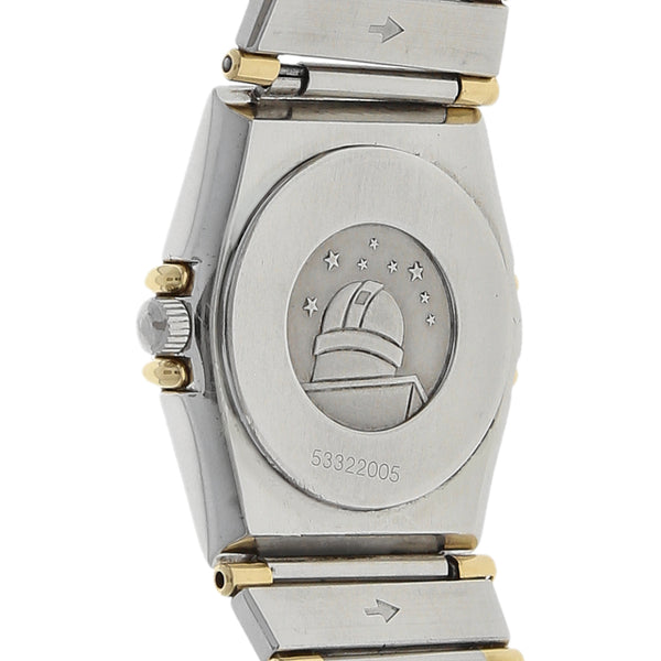 Reloj Omega para dama modelo Constellation vistas en oro amarillo 18 kilates.