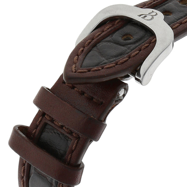 Reloj Bertolucci para dama en acero inoxidable correa piel.