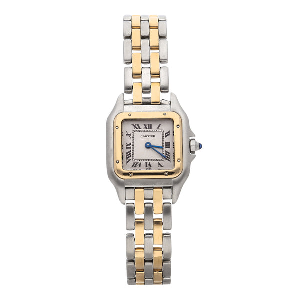 Reloj Cartier para dama modelo Panthere vistas en oro amarillo 18 kilates.