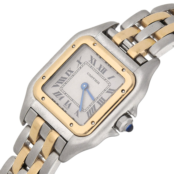 Reloj Cartier para dama modelo Panthere vistas en oro amarillo 18 kilates.