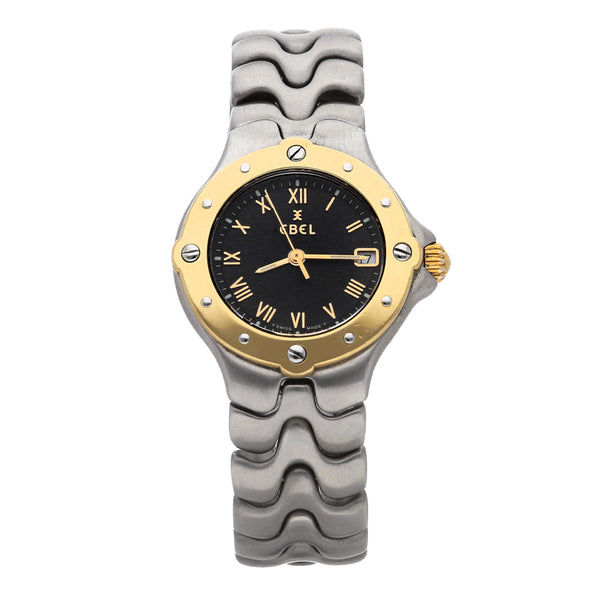 Reloj Ebel para dama modelo Sportwave bisel en oro amarillo 18 kilates