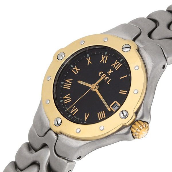 Reloj Ebel para dama modelo Sportwave bisel en oro amarillo 18 kilates