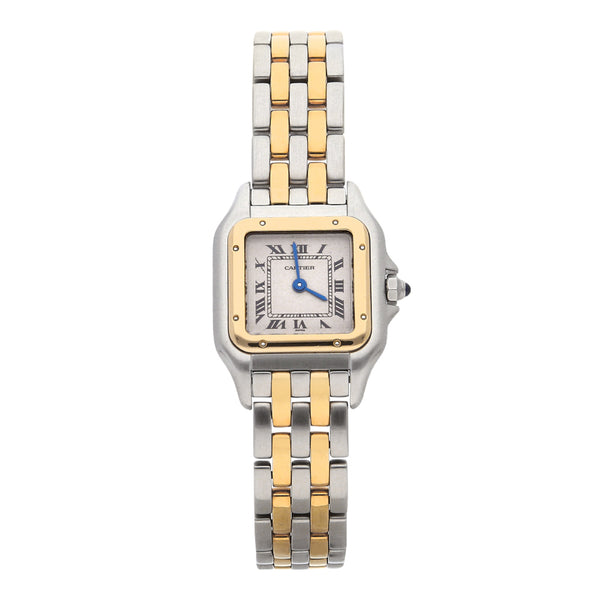 Reloj Cartier para dama modelo Panthere vistas en oro amarillo 18 kilates.