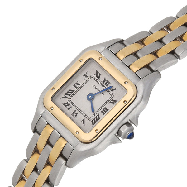 Reloj Cartier para dama modelo Panthere vistas en oro amarillo 18 kilates.