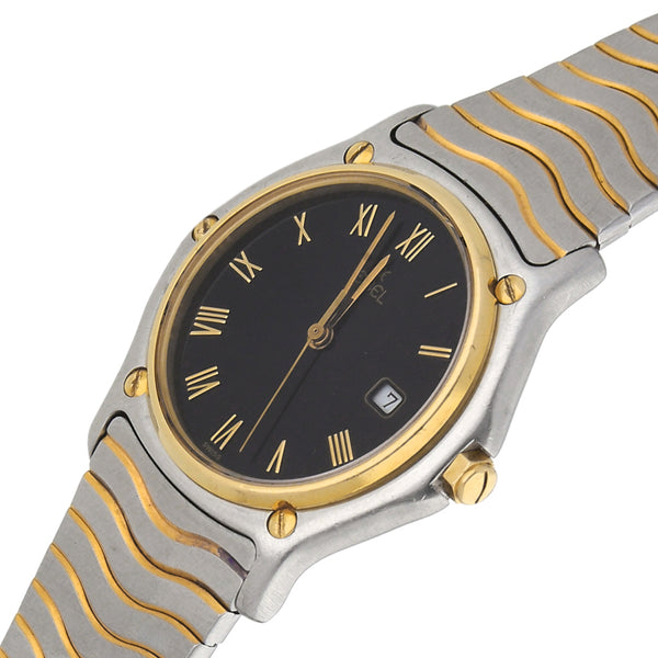 Reloj Ebel para caballero modelo Sportwave bisel en oro amarillo 18 kilates.