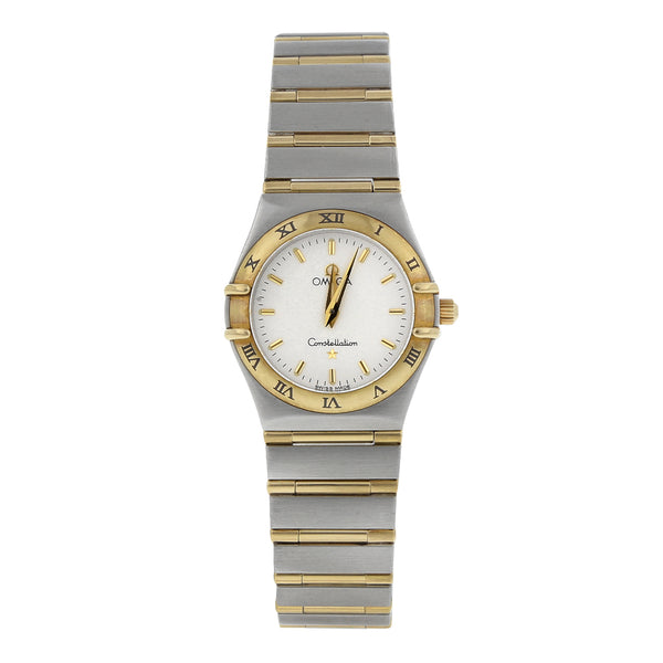 Reloj Omega para dama modelo Constellation vistas en oro amarillo 18 kilates.