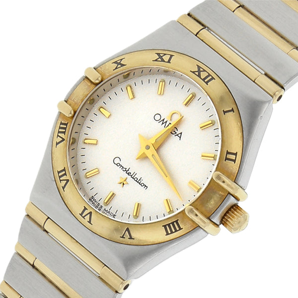 Reloj Omega para dama modelo Constellation vistas en oro amarillo 18 kilates.