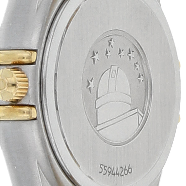 Reloj Omega para dama modelo Constellation vistas en oro amarillo 18 kilates.