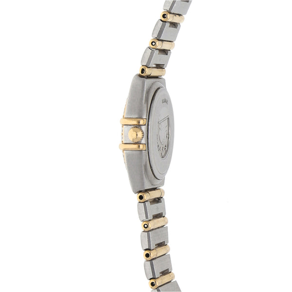 Reloj Omega para dama modelo Constellation Manhattan vistas oro amarillo 18 kilates.