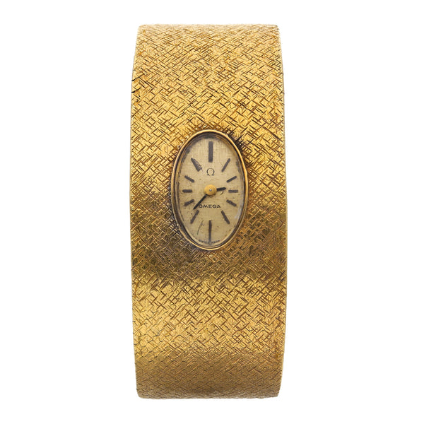 Reloj Omega para dama en oro amarillo 18 kilates.