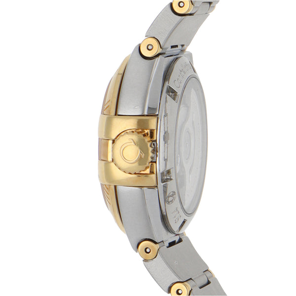 Reloj Omega para dama modelo Constellation Co-Axial vistas en oro amarillo 18 kilates.