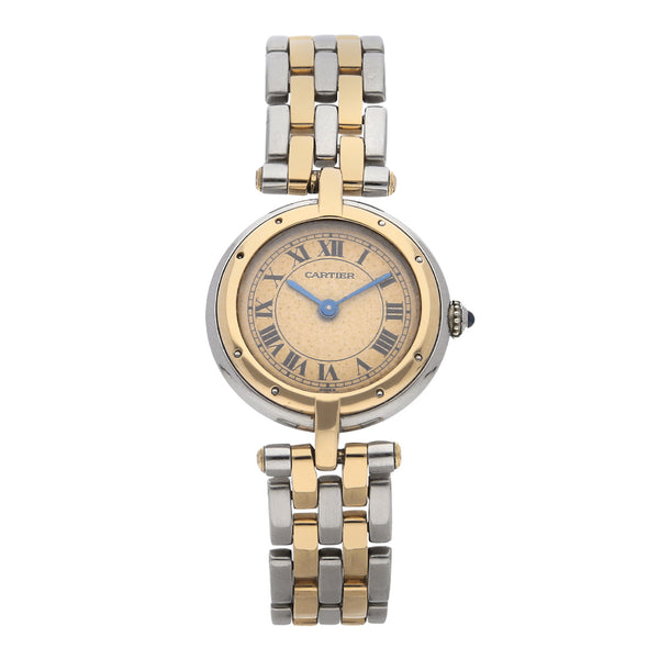 Reloj Cartier para dama modelo Panthere vistas en oro amarillo 18 kilates.