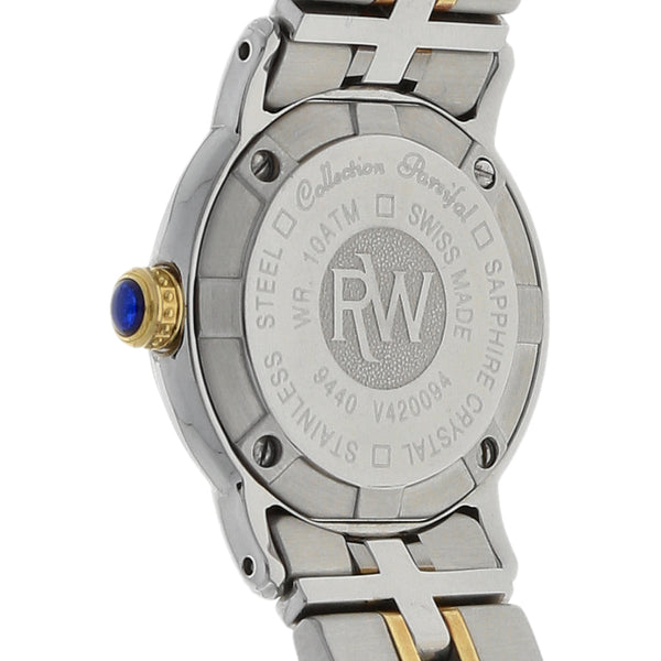 Reloj Raymond Weil para dama modelo Parsifal vistas oro amarillo 18 kilates.