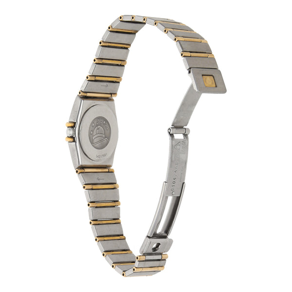 Reloj Omega para dama modelo Constellation vistas en oro amarillo 18 kilates.