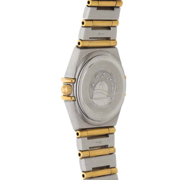 Reloj Omega para dama modelo Constellation vistas en oro amarillo 18 kilates.