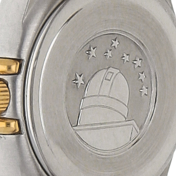 Reloj Omega para dama modelo Constellation vistas en oro amarillo 18 kilates.