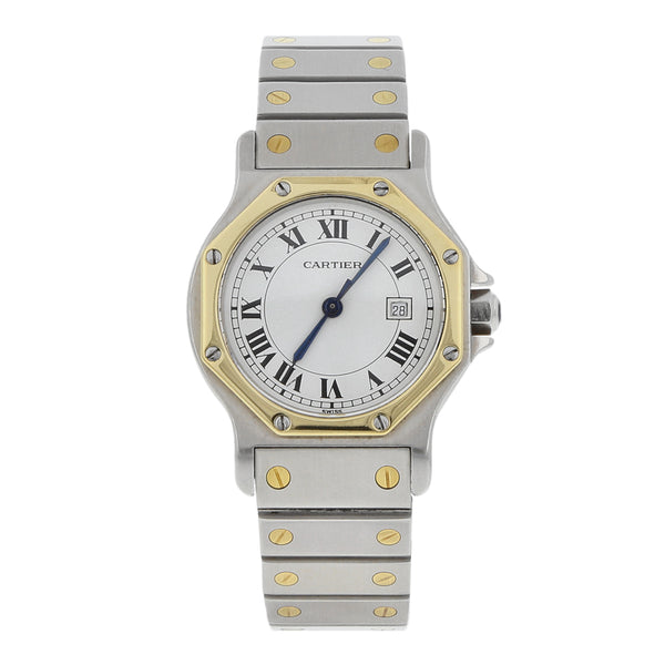 Reloj Cartier para dama modelo Octagon Serno vistas en oro amarillo 18 kilates.