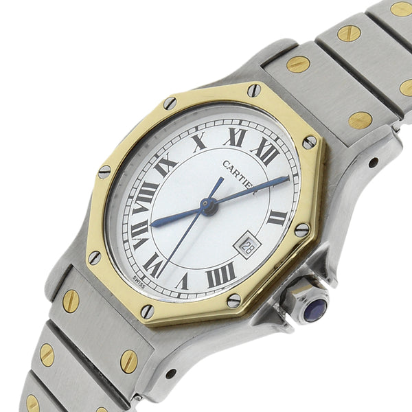 Reloj Cartier para dama modelo Octagon Serno vistas en oro amarillo 18 kilates.