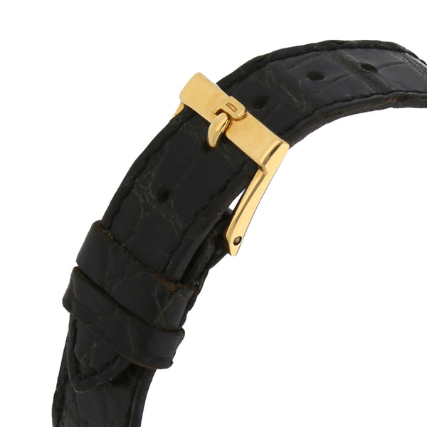 Reloj Piaget para caballero caja en oro amarillo 18 kilates pulso piel.