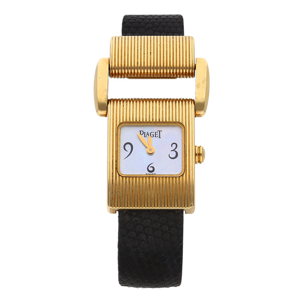 Reloj Piaget para dama modelo Protocole caja en oro amarillo 18 kilates.