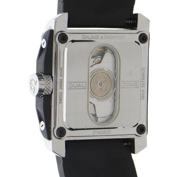 Reloj Baume & Mercier para caballero modelo Hampton Square Dual Time.