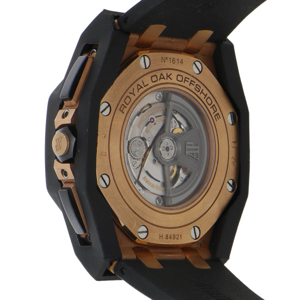 Reloj Audemars Piguet para caballero modelo Royal Oak Offshore caja en oro rosa 18 kilates.