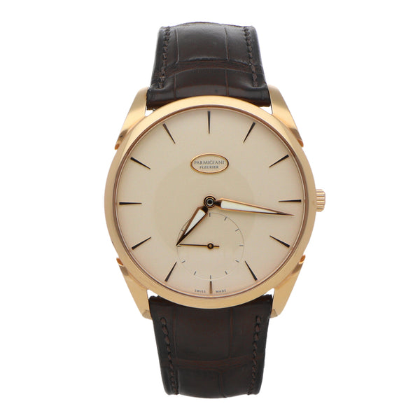 Reloj Parmigiani Fleurier para caballero modelo Tonda 1950 caja en oro rosa 18 kilates.